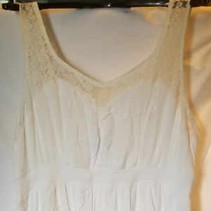 Torrid NWOT cream high/low dress size 3